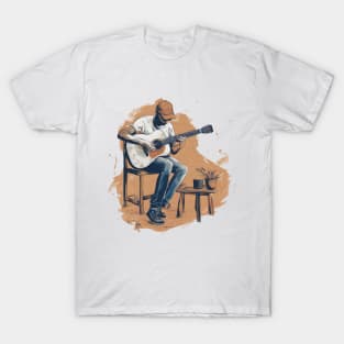 Someone playing a guitar T-Shirt